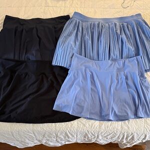 Tennis skirts bundle xxl one black one navy two periwinkle